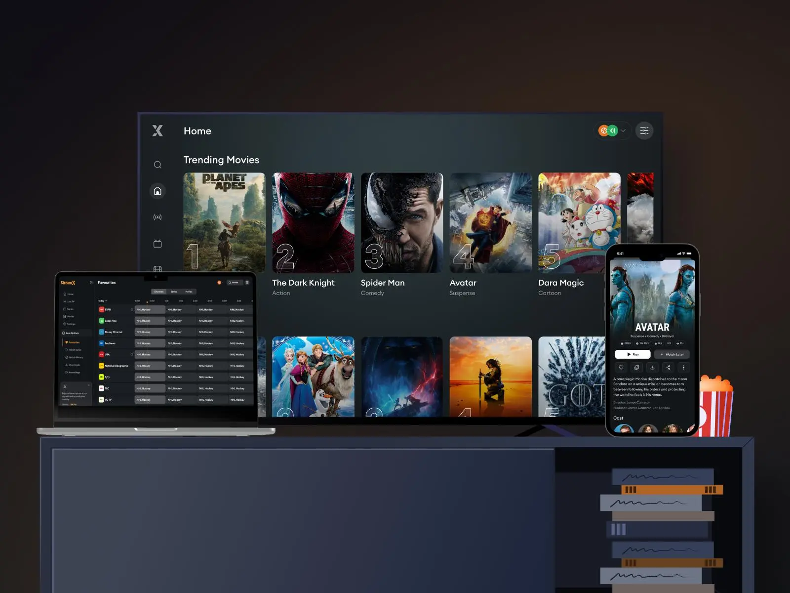 IPTV Smarters Pro premium — interface player abonnement IPTV premium sur Android